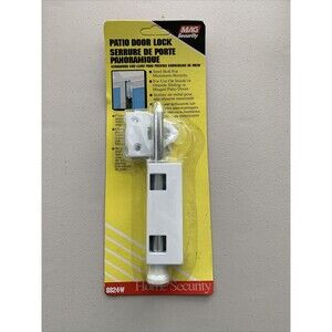 MAG Security White Patio Door Lock Steel Bolt Brand New Sealed